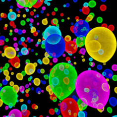 ballons décoration fluo anniversaire #decoration #party