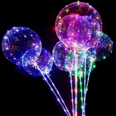 LED Ballon 40 cm lumineux avec LED lumières colorées
