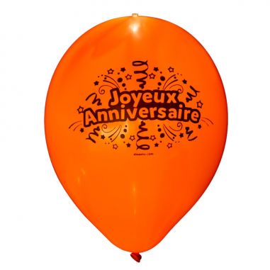 Lot De 5 Ballons Lumineux Joyeux Anniversaire Couleur De Nuit