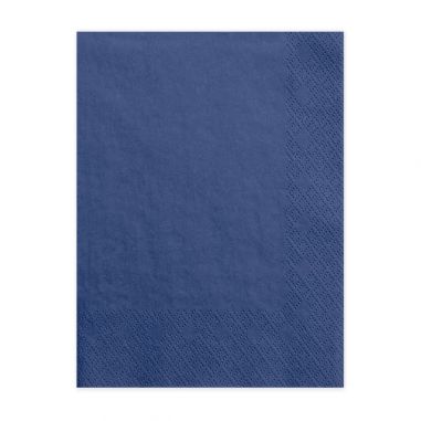 Serviette bleu foncé