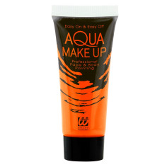 Tube maquillage orange fluo