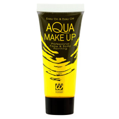 Tube maquillage jaune fluo