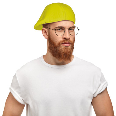 Casquette disco fluo jaune