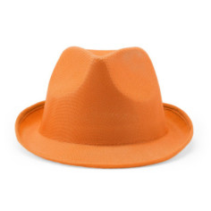 Chapeau orange en polyester