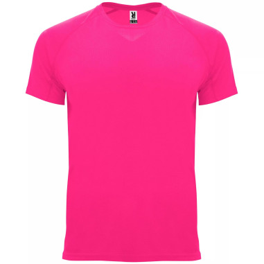 T-shirt rose fluo polyester