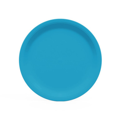 Assiettes en carton turquoise