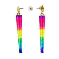 Boucles d'oreilles cônes fluo