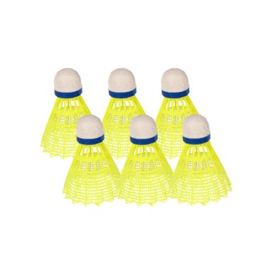 Lot de 6 volants fluo de badminton