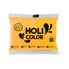 Poudre Holi JAUNE - Sachet 75 grammes