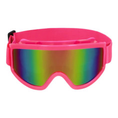 Masque de ski rose fluo