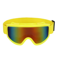 Masque de ski jaune fluo