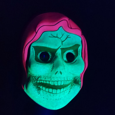 Deko totenkopf Phosphorescente für Halloween - Farbe der Nacht